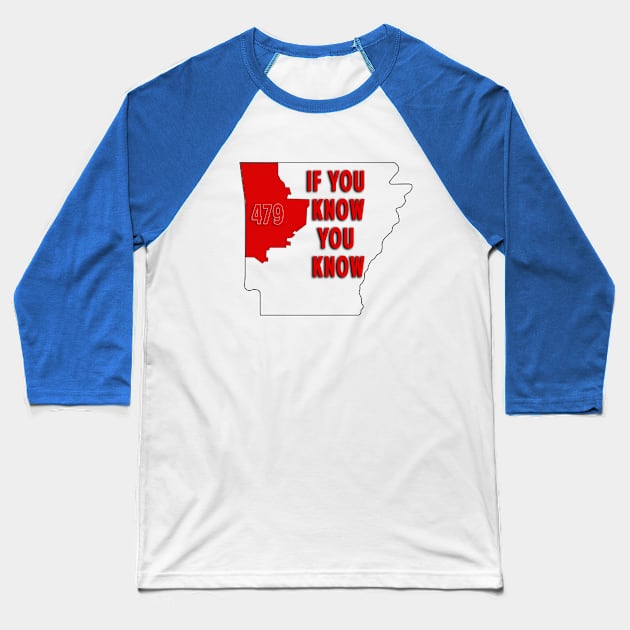 479 Area Code - If you know you know Baseball T-Shirt by Arkansas Shop